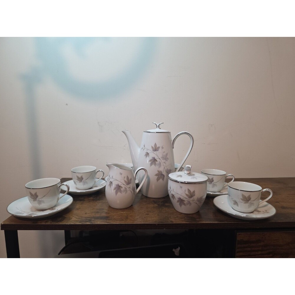 Noritake Harwood 6312 Tea Set, 9 PC Service For 6, Mint Condition, Vintage